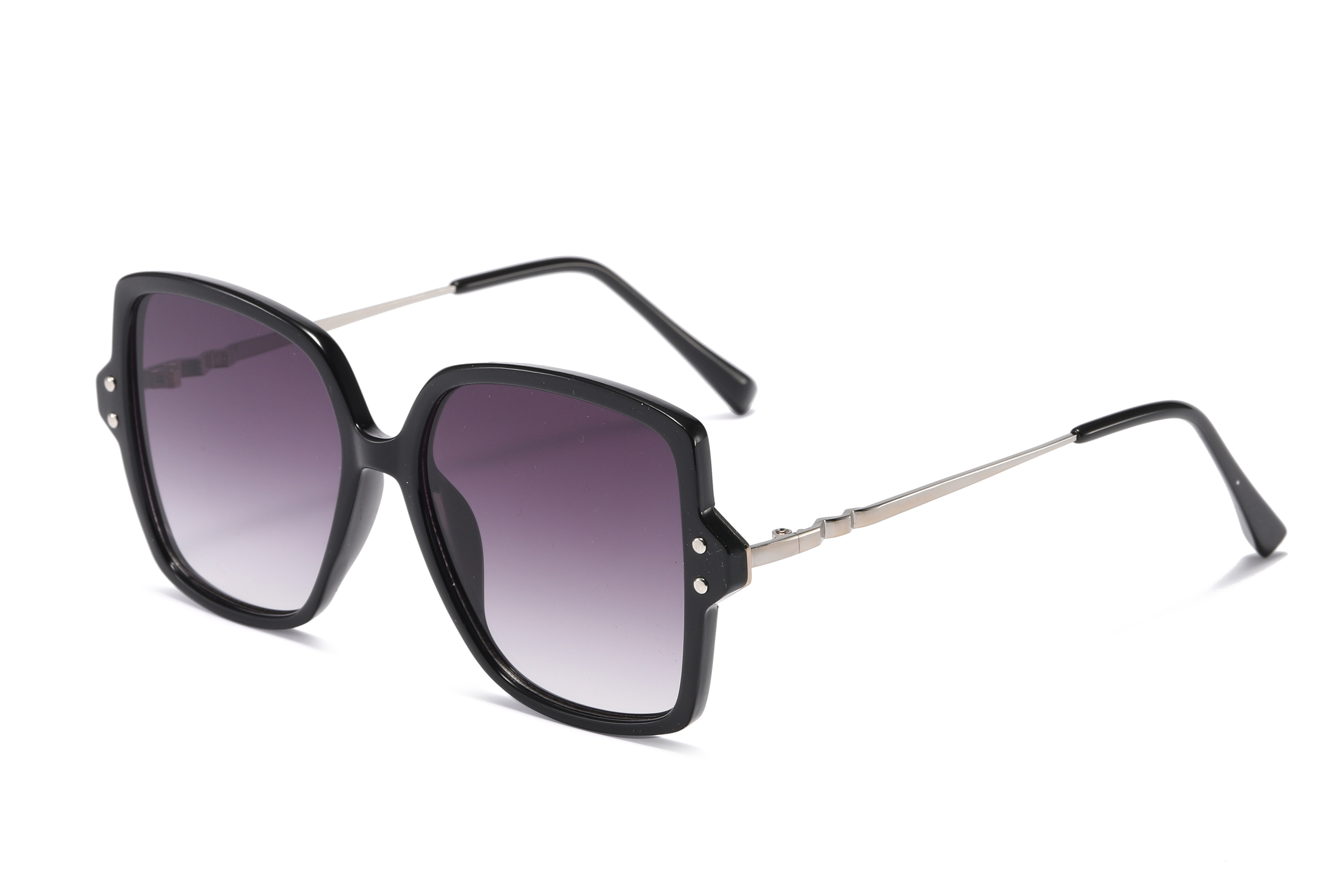 Large Frame Fashion PC&Metal Sunglasses 81587