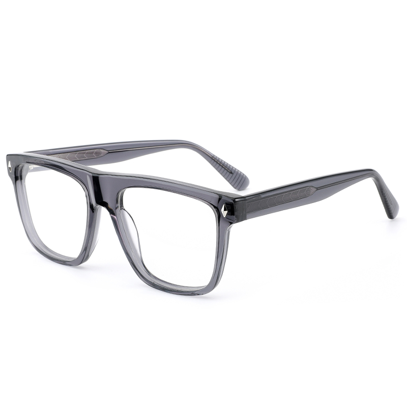 पुरुषों के लिए 8020 बिग्गी ओवल आकार के फ्रेम क्षैतिज नाक पुल स्थिर चश्मा हथियार एसीटेट ऑप्टिकल फ्रेम