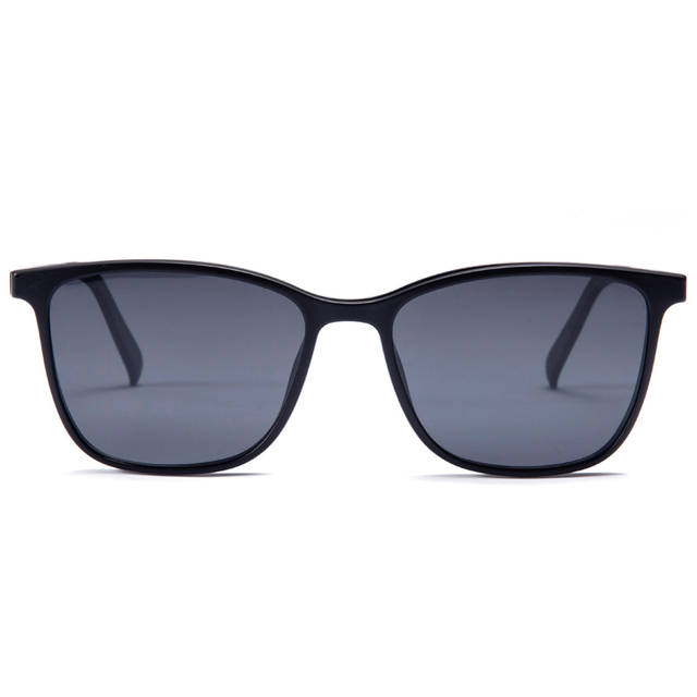 1905 Vierkant gevormd brilmontuur, magnetisch type, kunststof stalen clip op bril