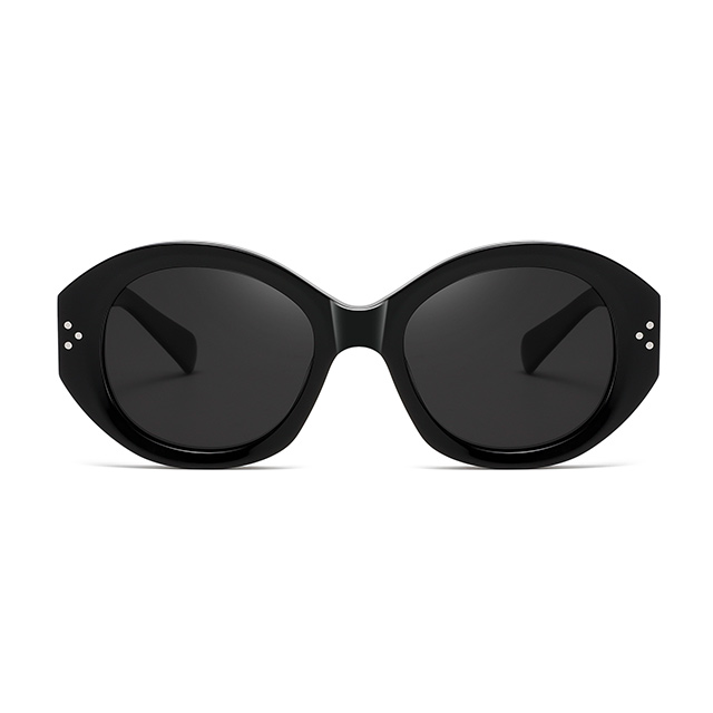 32114 Elegans Geometrica Oval Figura Mulierum Acetate Sunglasses