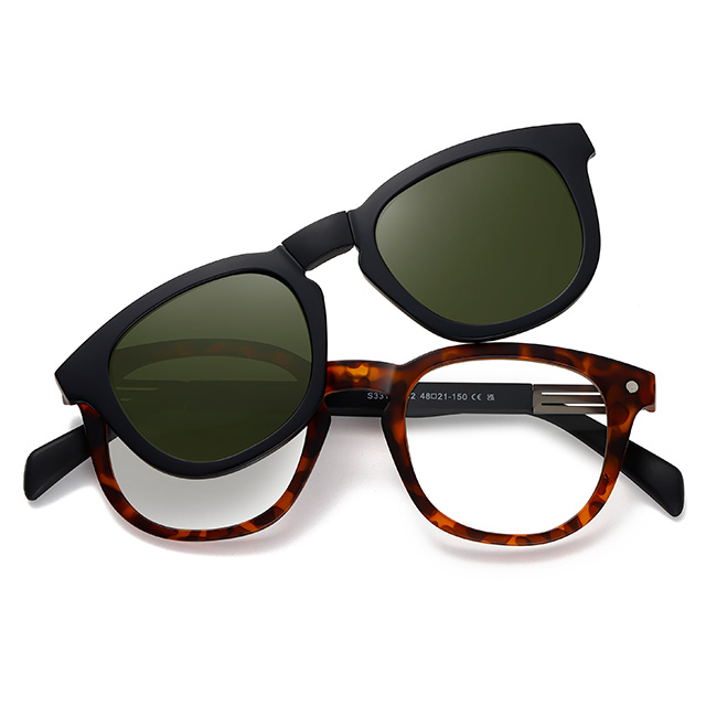 33101 Grilamid TR90 Material Vikbar magnetisk kl&auml;mma p&aring; solglas&ouml;gon 