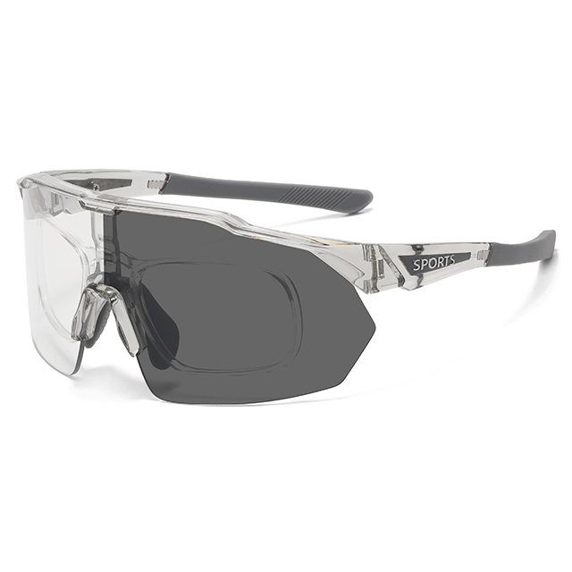 89583 Үлкен өлшемді фотохромды рецепт бойынша спорттық қалқан күннен қорғайтын көзілдірік