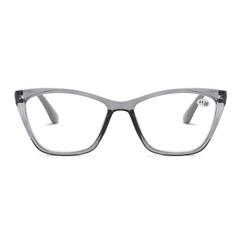 Cat Eye Shape Crystal Color Women Plastic Reading Glasses #81319