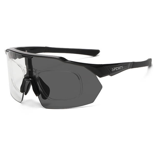 89583 Stor storlek Photochromic Receptbelagda Sports Shield Solglas&ouml;gon