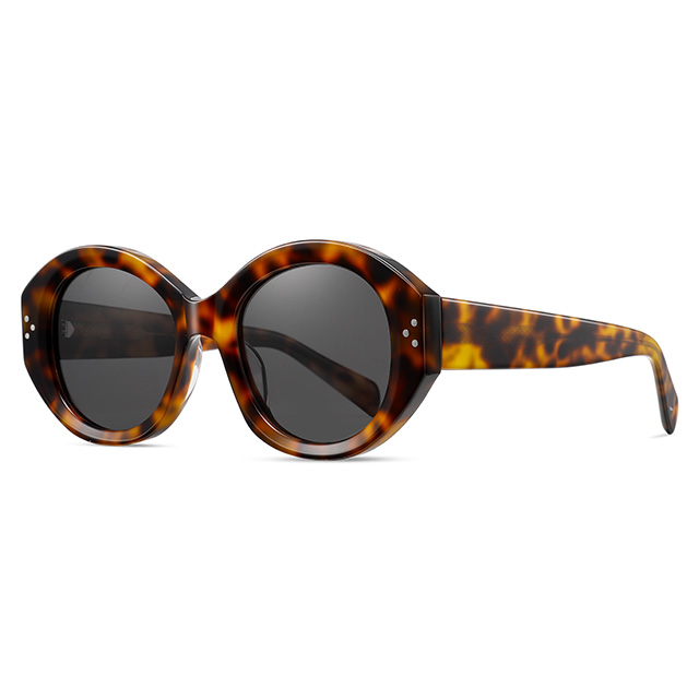 32114 Elegans Geometrica Oval Figura Mulierum Acetate Sunglasses