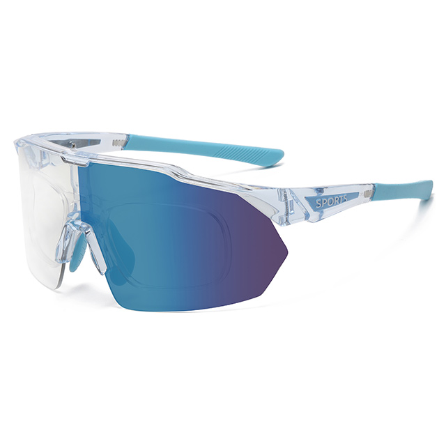 89583 Үлкен өлшемді фотохромды рецепт бойынша спорттық қалқан күннен қорғайтын көзілдірік