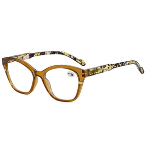 3134 Cateye vorm Plastic full frame leerling afstand 62 mm vrouwenlezer