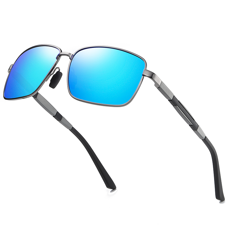Metal Rectangle Men/Unisex Driving Polarized Sunglasses #81700