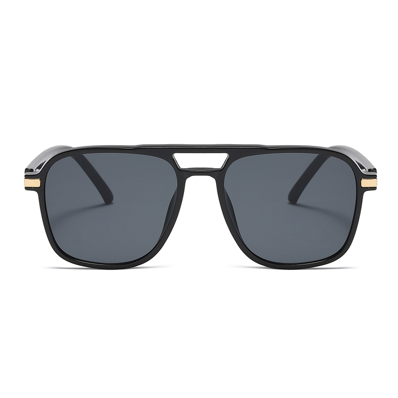 Readymade Double Bridges Yellow/Pink Lenses Unisex TR90 Polarized Sunglasses #81792