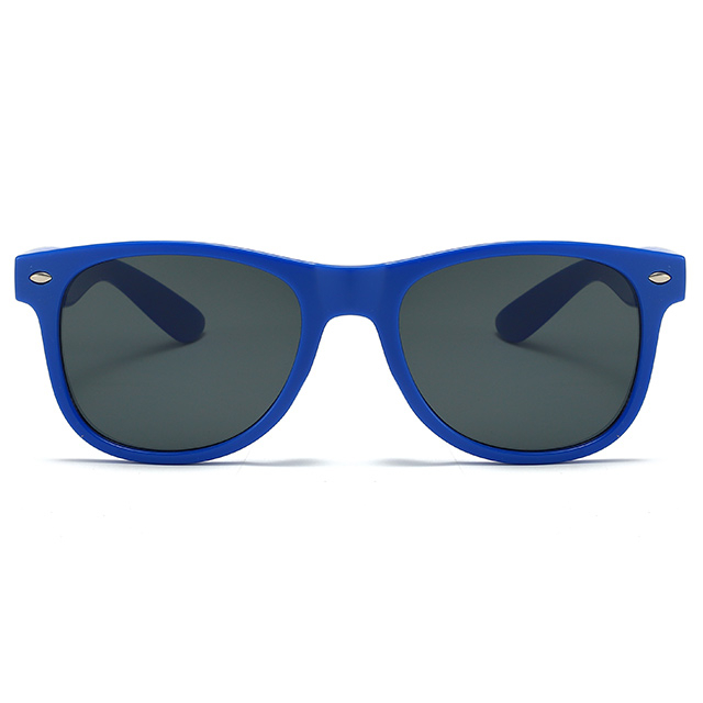8816303 Shiny Blue Small MOQ Sales Promotional Sunglasses