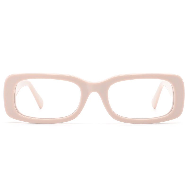 8209 넓은 사원이 있는 직사각형 모양의 아세테이트 프레임 처방 렌즈 여성 광학 프레임