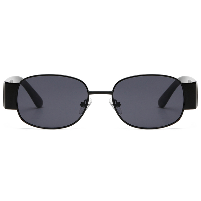 2285 Rond metalen voorframe met brede kunststof poten en klassieke unisex-zonnebril