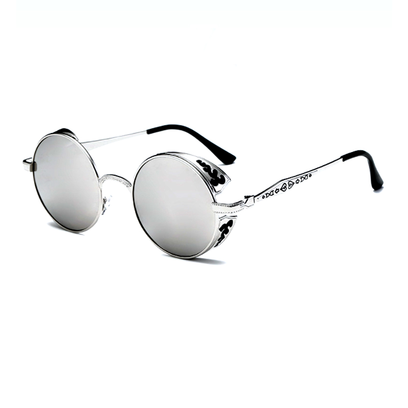 Round Polarized Metal Sunglasses 81702