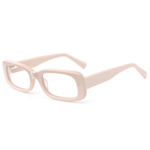 8209 rektangul&aelig;re acetatinnfatninger med brede brikker, reseptbelagte linser, optiske rammer for kvinner