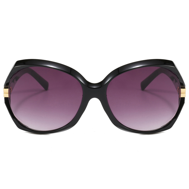 86514 Կամար Օվալաձև շրջանակ՝ երեսապատ եզրերով ոսկեգույն եզրագծով Temples կանացի արևային ակնոցների վրա