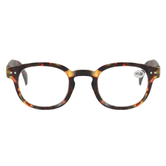 3117 نرم ٹچ کوٹنگ گول شیپ یونیسیکس ریڈنگ گلاسز