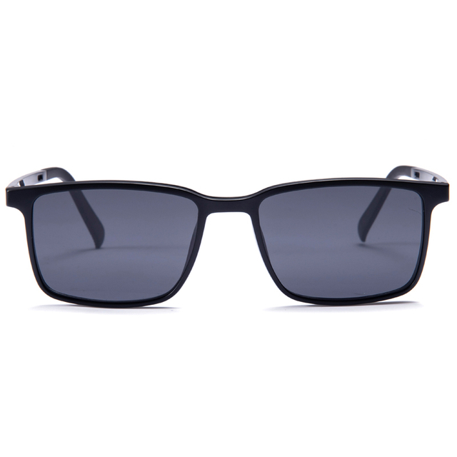 1909 قاب عینک مستطیلی کلاسیک گیره فولادی پلاستیکی روی قاب های نوری مردانه